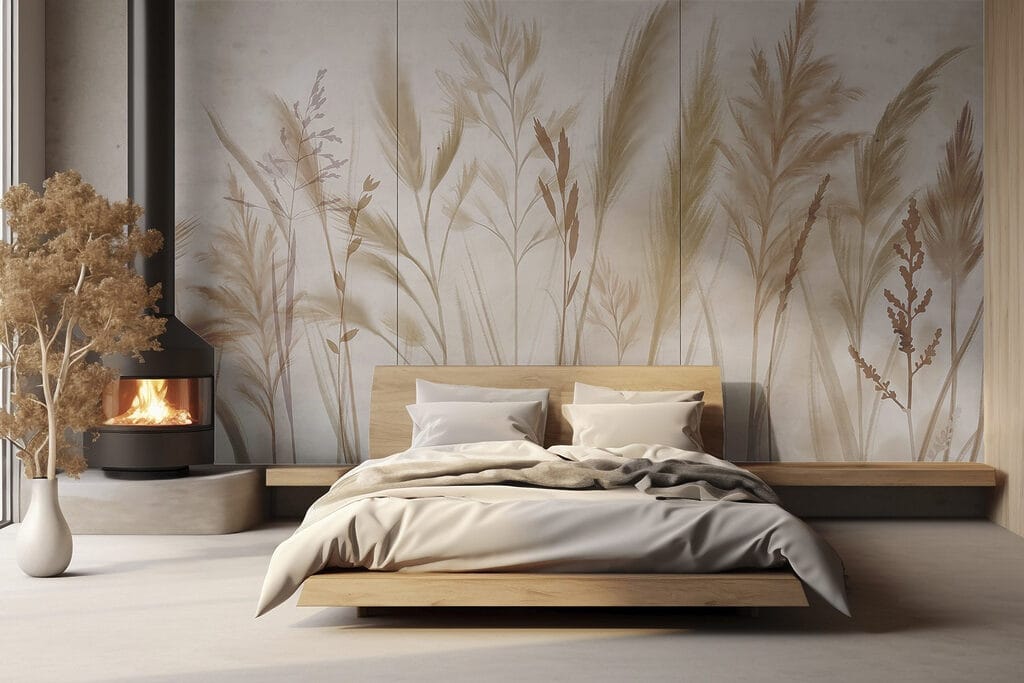 Golden grasses, pale pink — interior 3