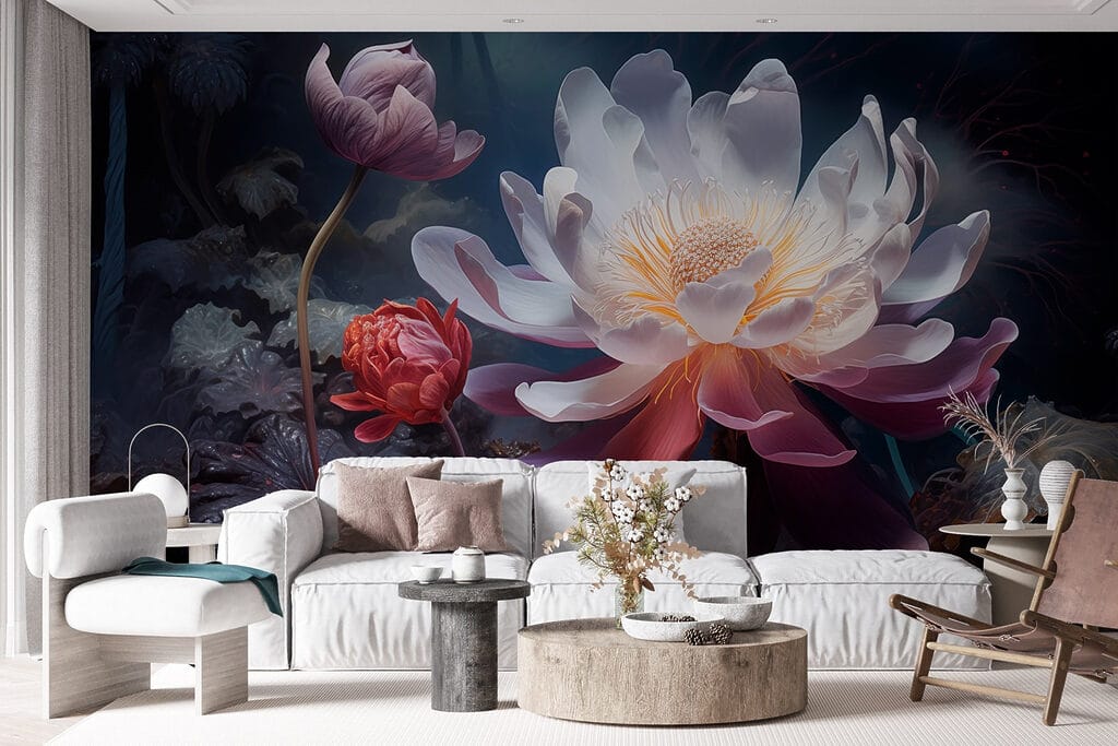 Glowing flower at night — interior 7