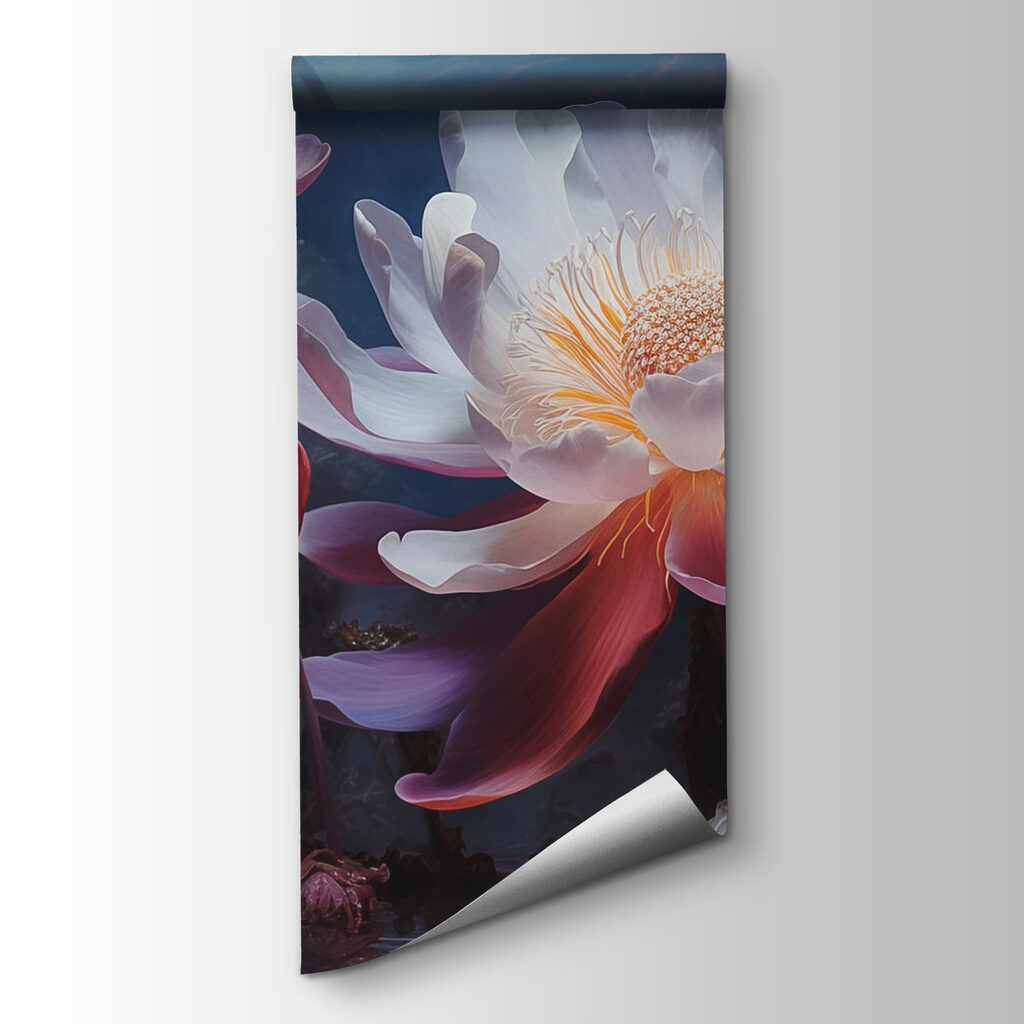 Glowing flower at night — product view