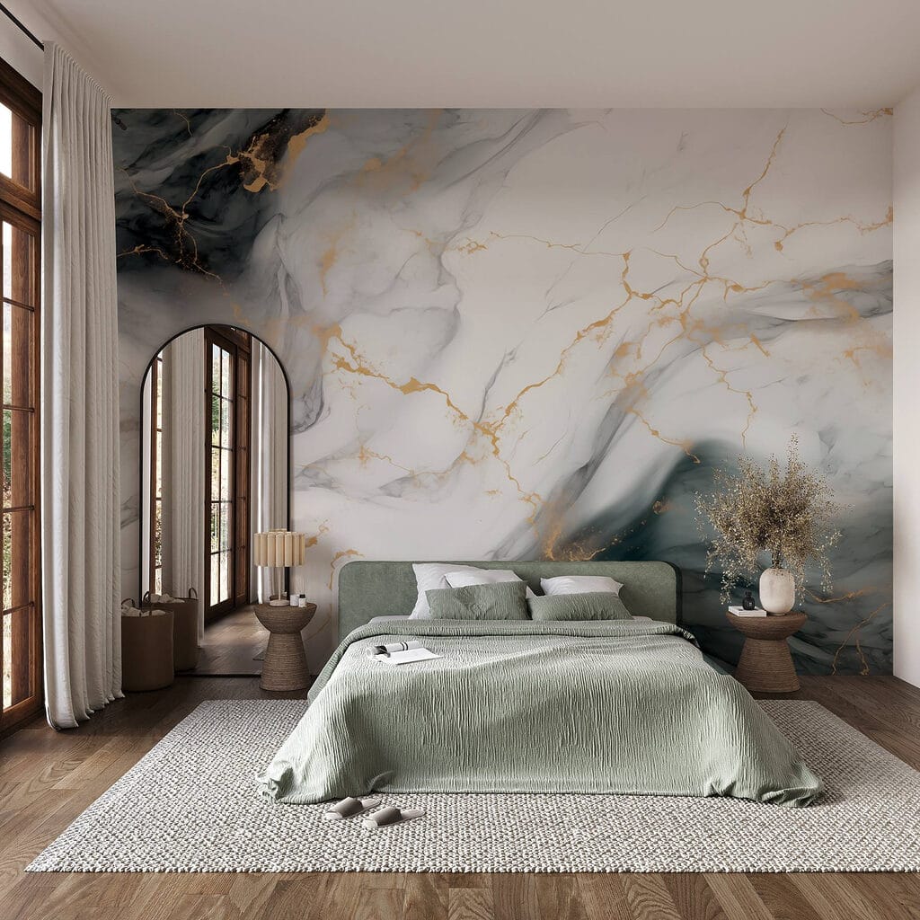 Gold veins through grey-white — interior 1
