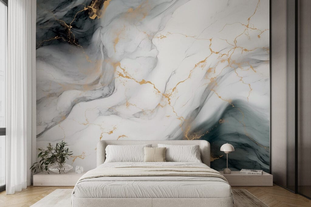 Gold veins through grey-white — interior 2