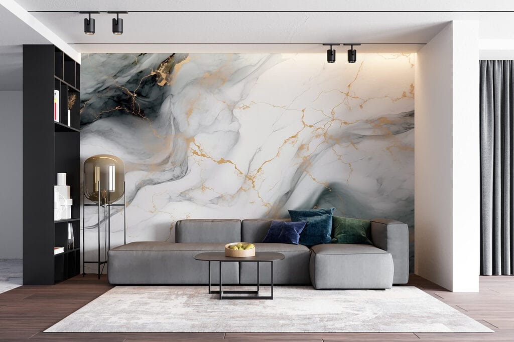 Gold veins through grey-white — interior 4