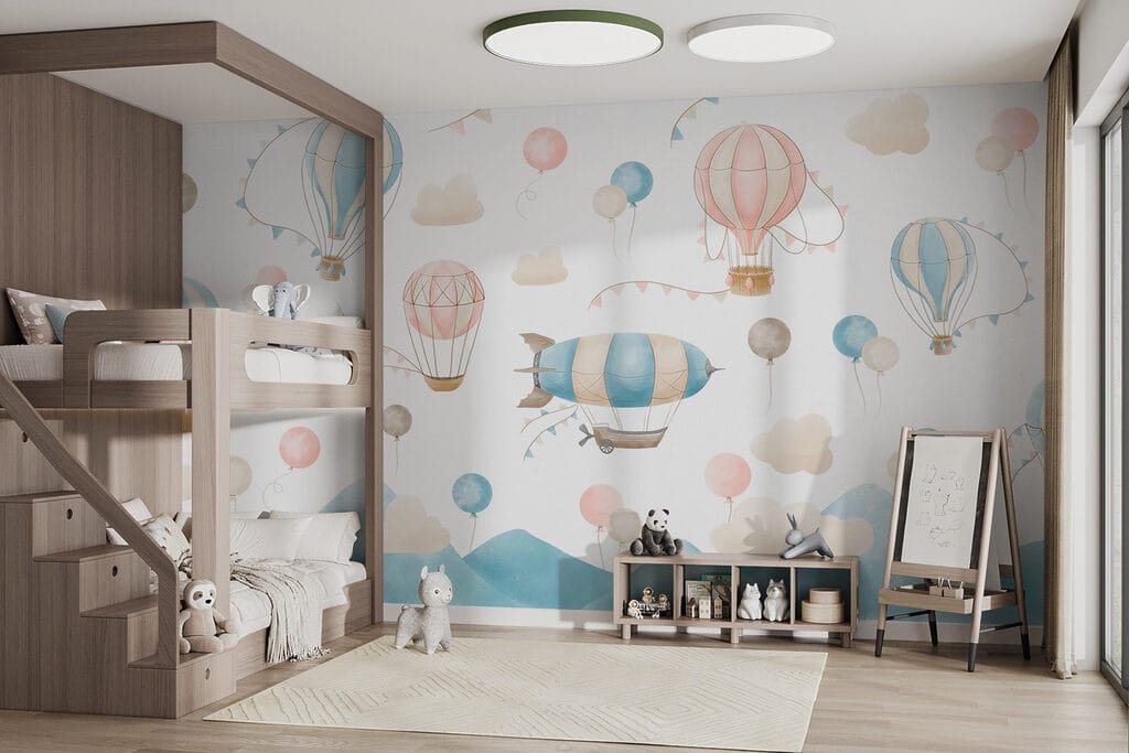 Balloons above the peaks — interior 2