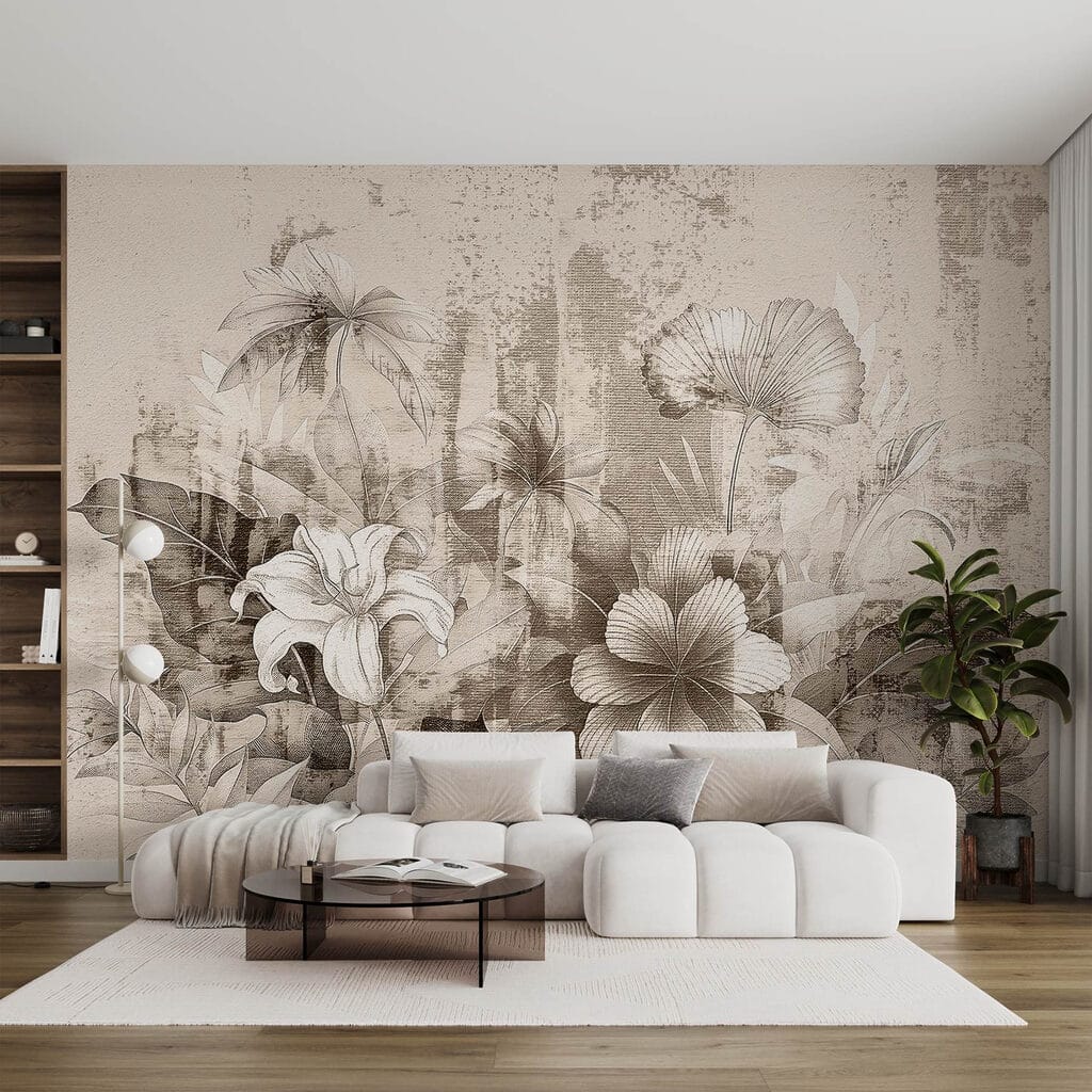 Garden Flowers in Ink — interior 2
