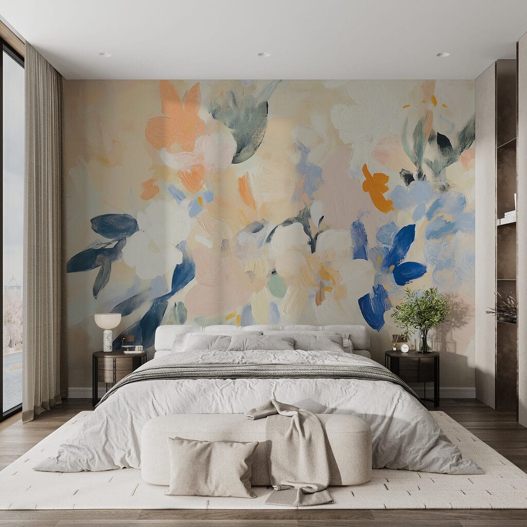 Pastel flowers in paint — interior 1