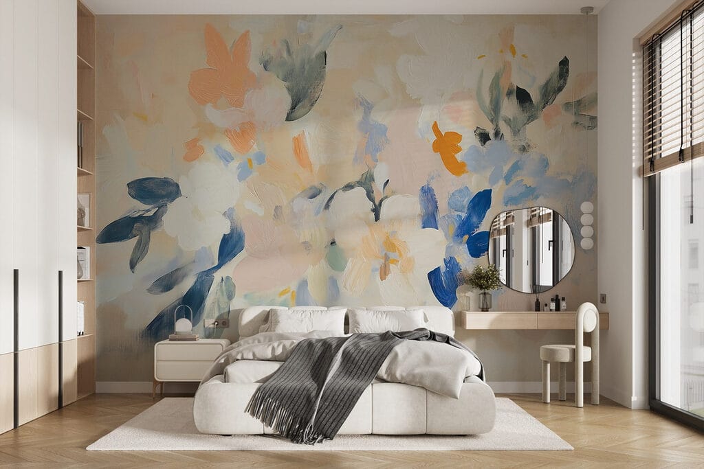 Pastel flowers in paint — interior 2