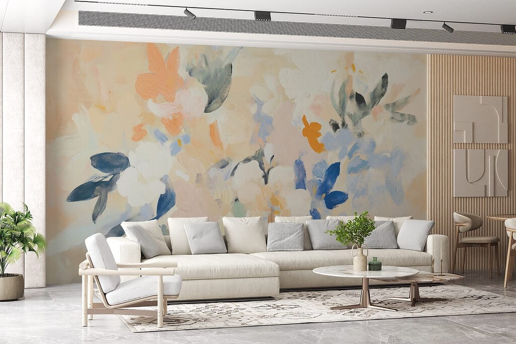 Pastel flowers in paint — interior 3