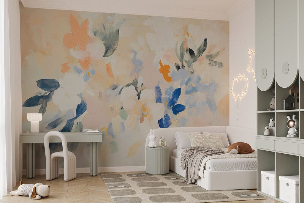 Pastel flowers in paint — interior 4