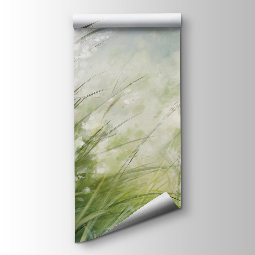 Misty grass horizon — product view