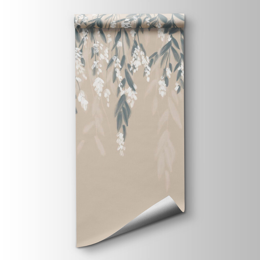 Hanging leaves over sand — product view