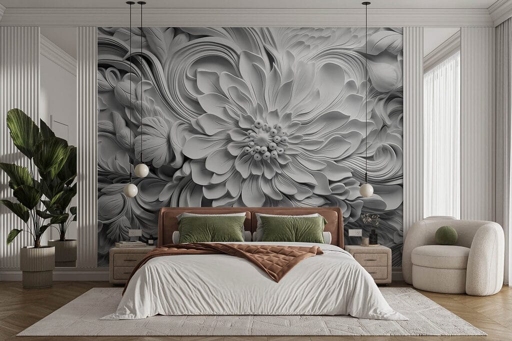 Flowers with curled edges — interior 2