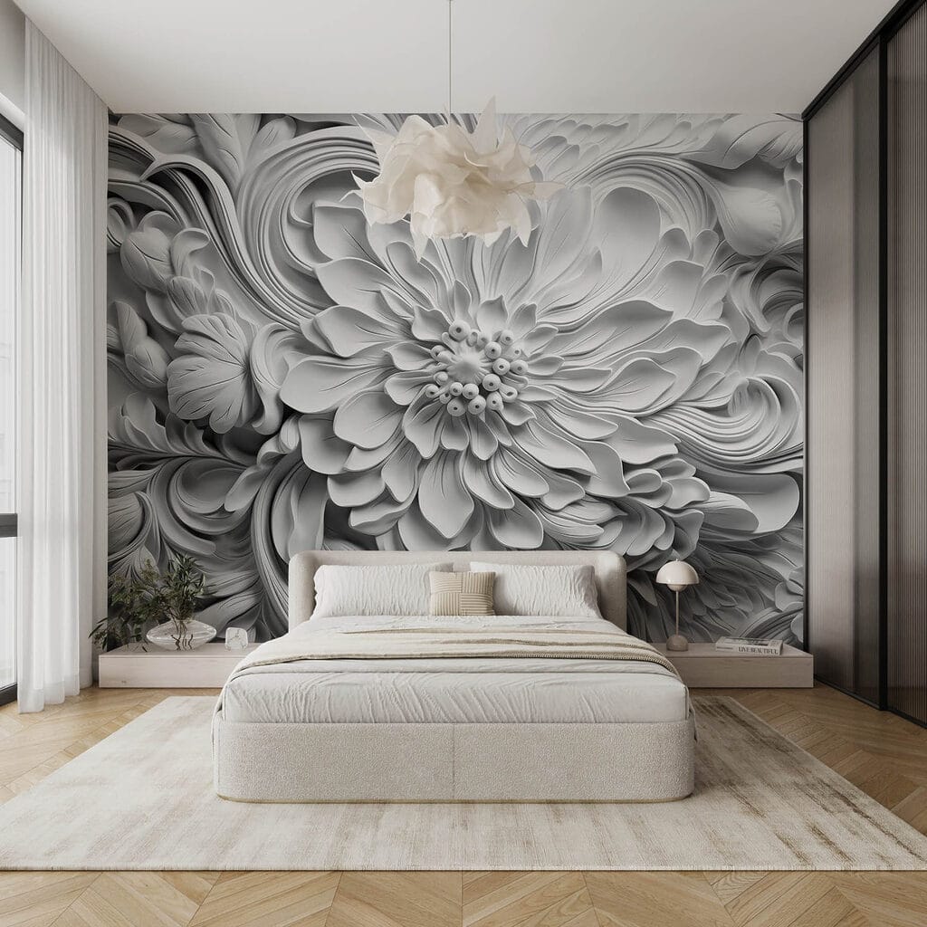 Flowers with curled edges — interior 3