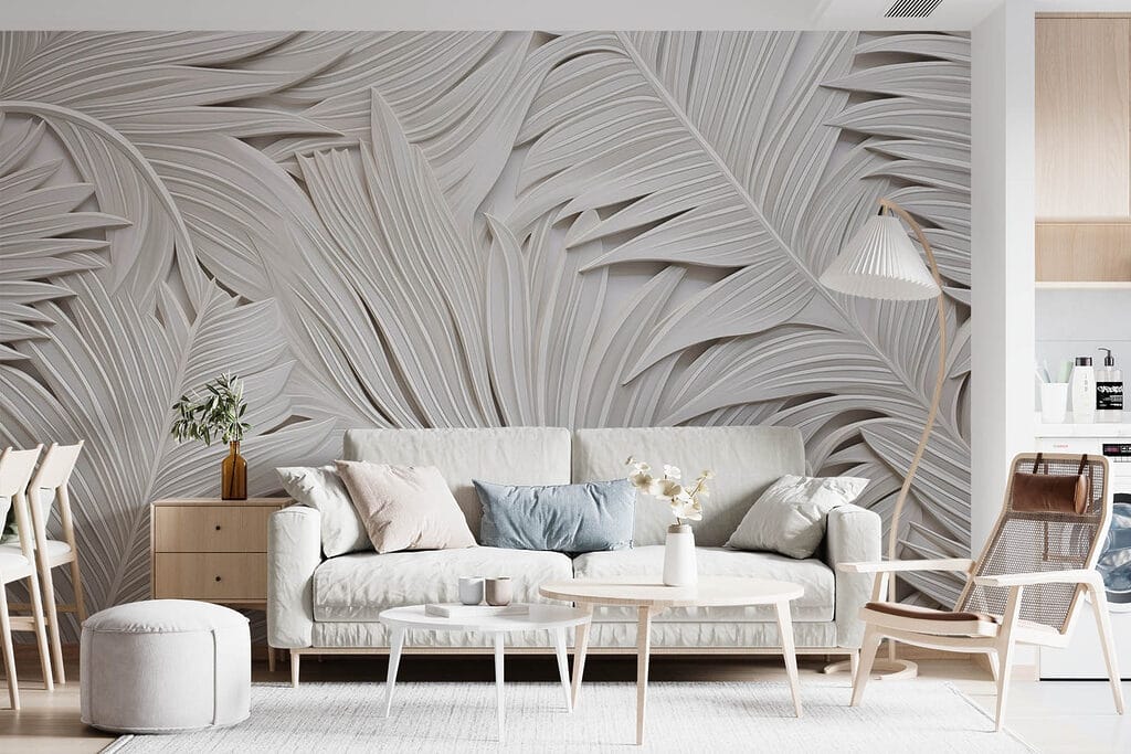 White palm leaves — interior 2
