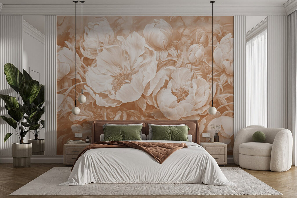 Peony Bouquet in Sepia — interior 2