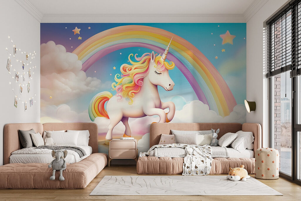 Unicorn under a rainbow — interior 2