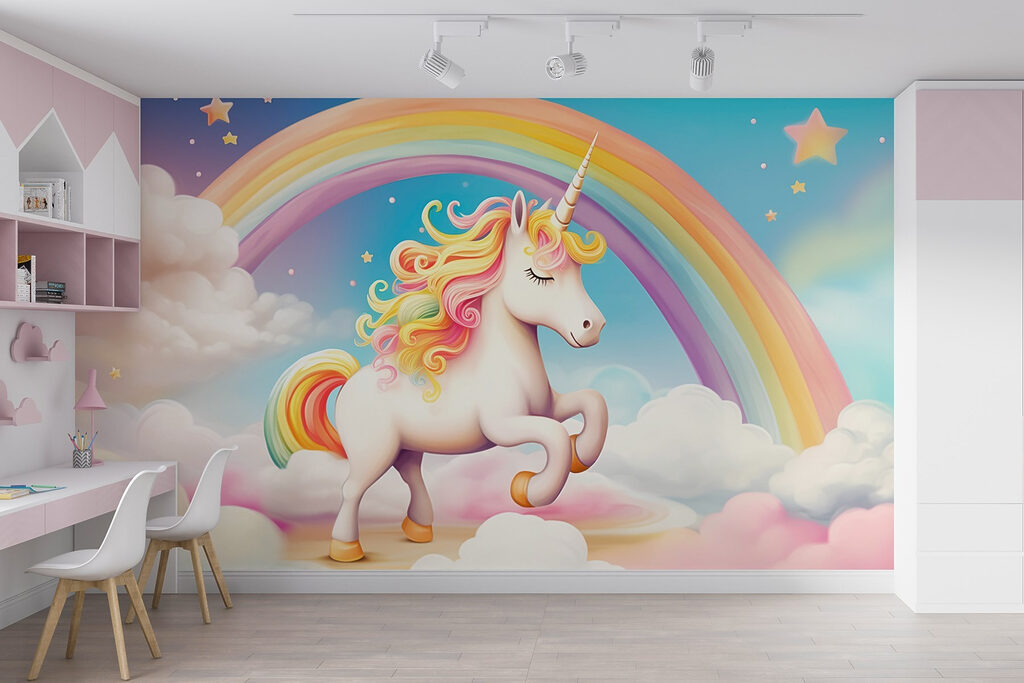 Unicorn under a rainbow — interior 3