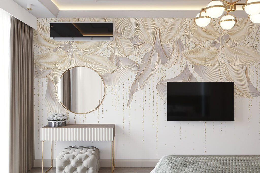 Leaves with dotted streaks — interior 1