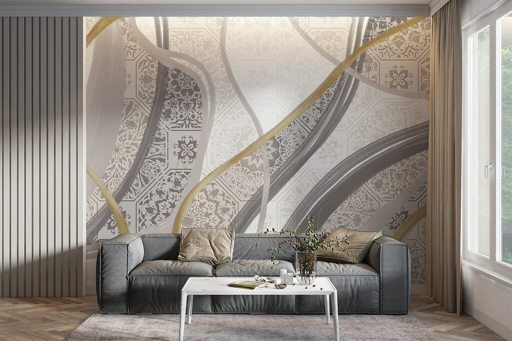Ornate bands and tiles — interior 5