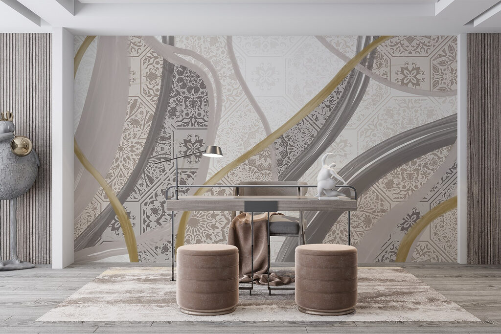 Ornate bands and tiles — interior 6