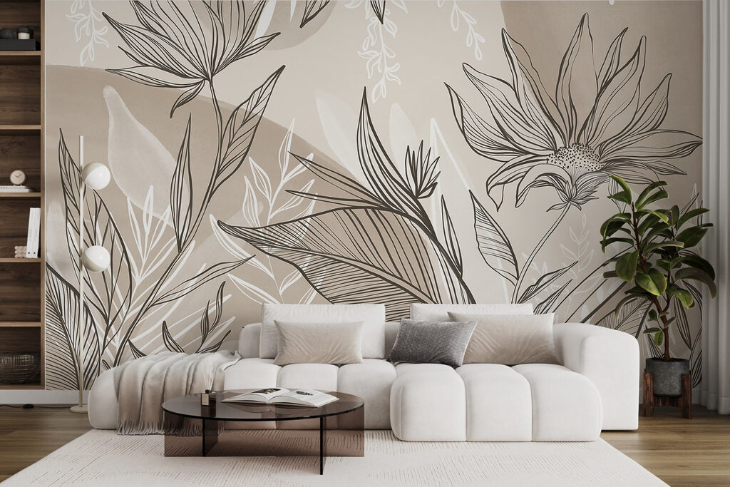 Meadow Leaves in Linework — interior 4