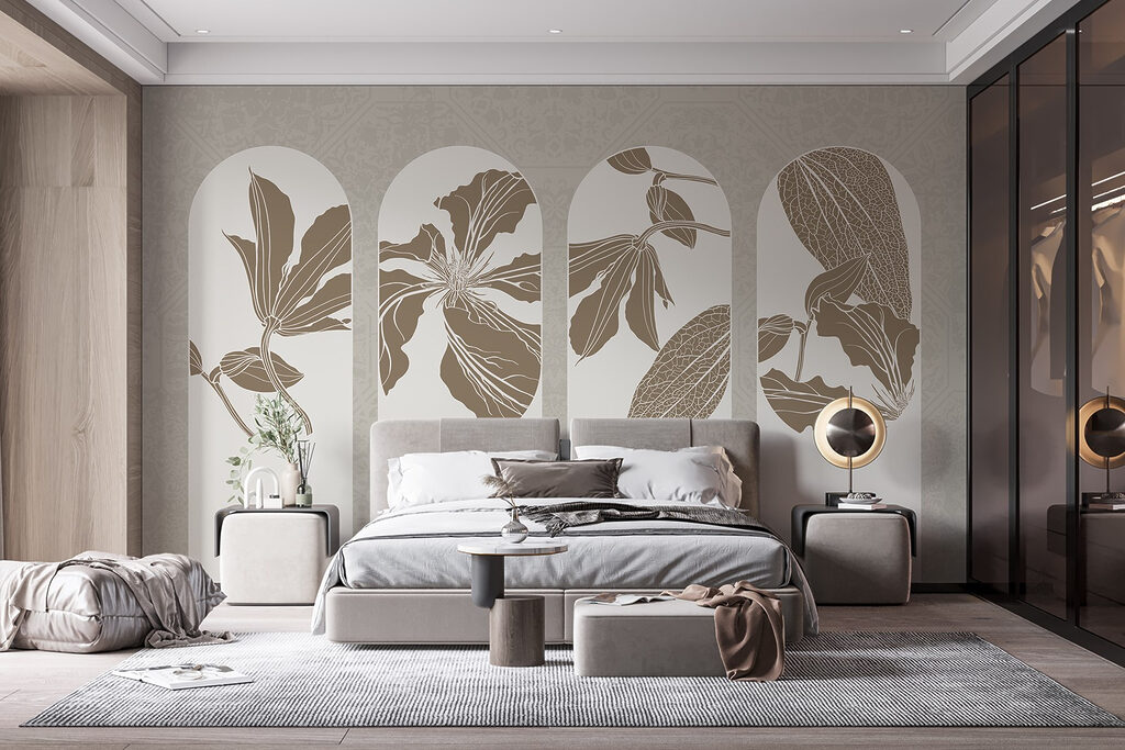 Four arches with flowers — interior 1