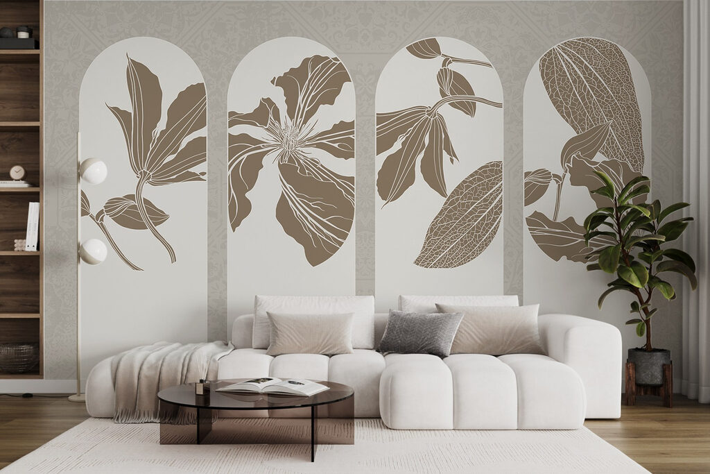Four arches with flowers — interior 2
