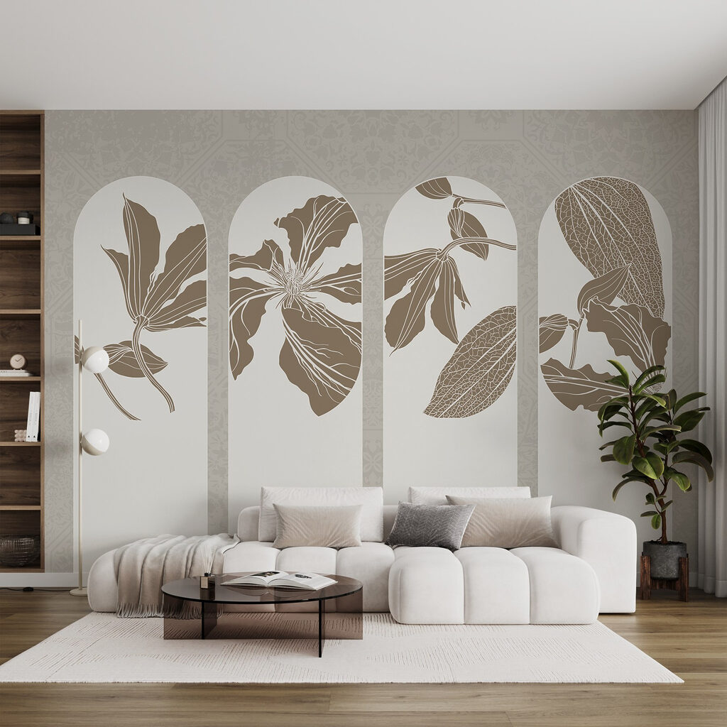 Four arches with flowers — interior 3