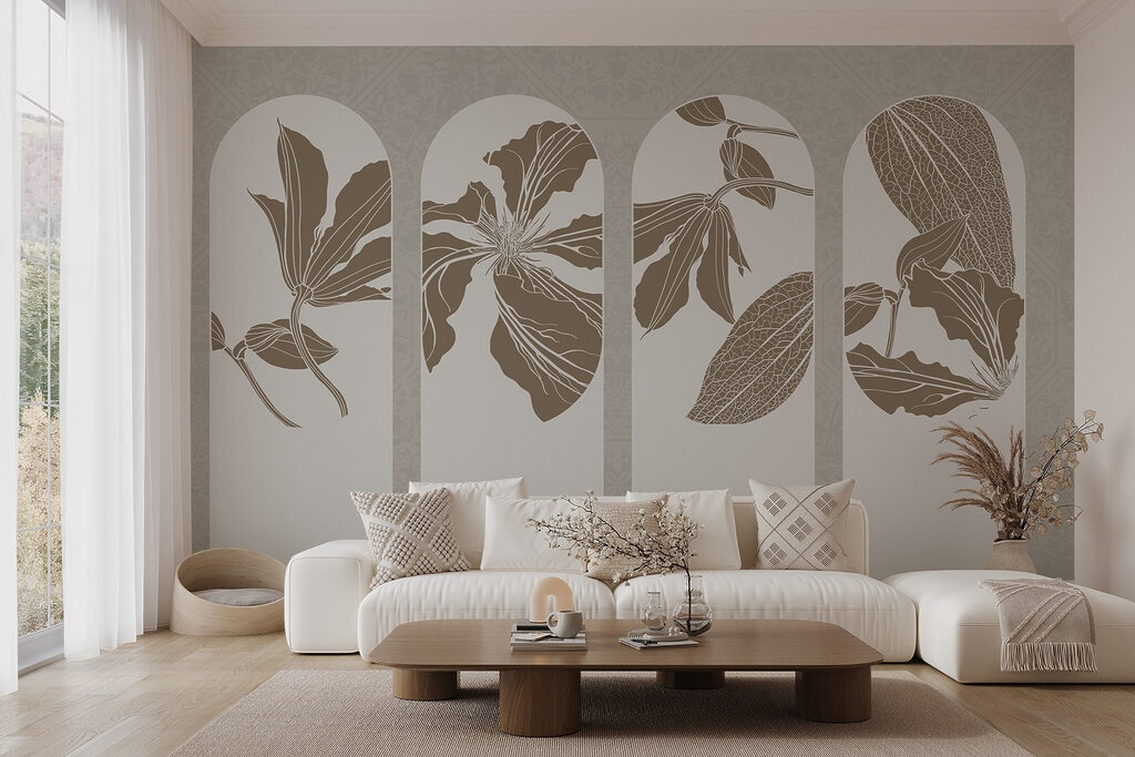 Four arches with flowers — interior 4