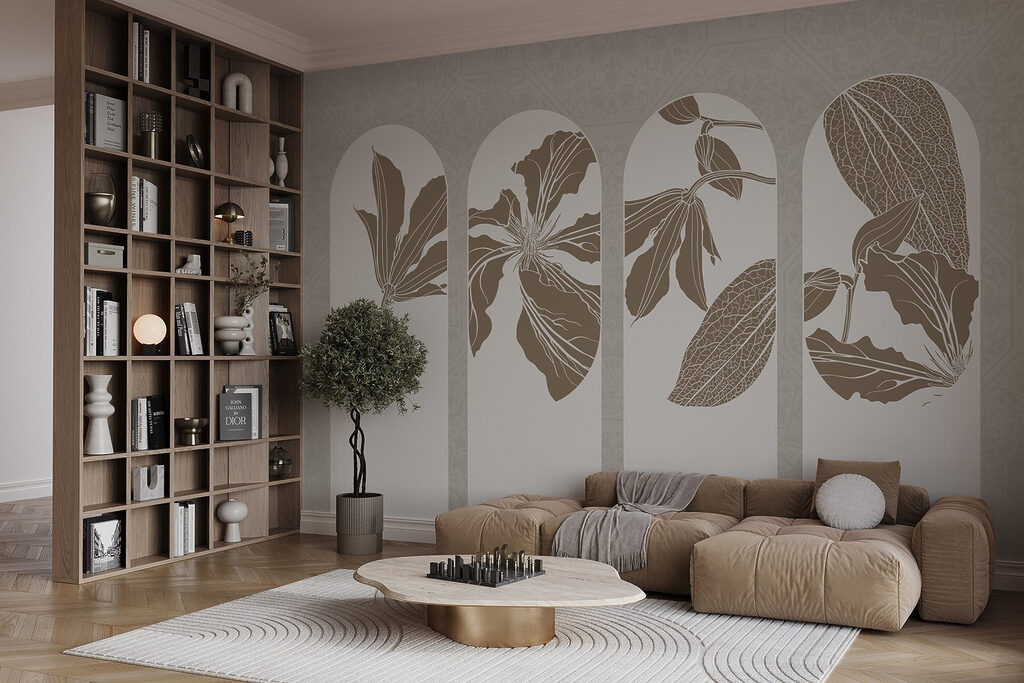 Four arches with flowers — interior 5