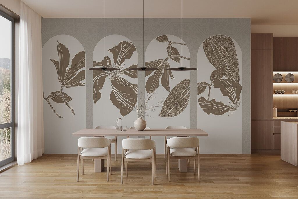 Four arches with flowers — interior 6
