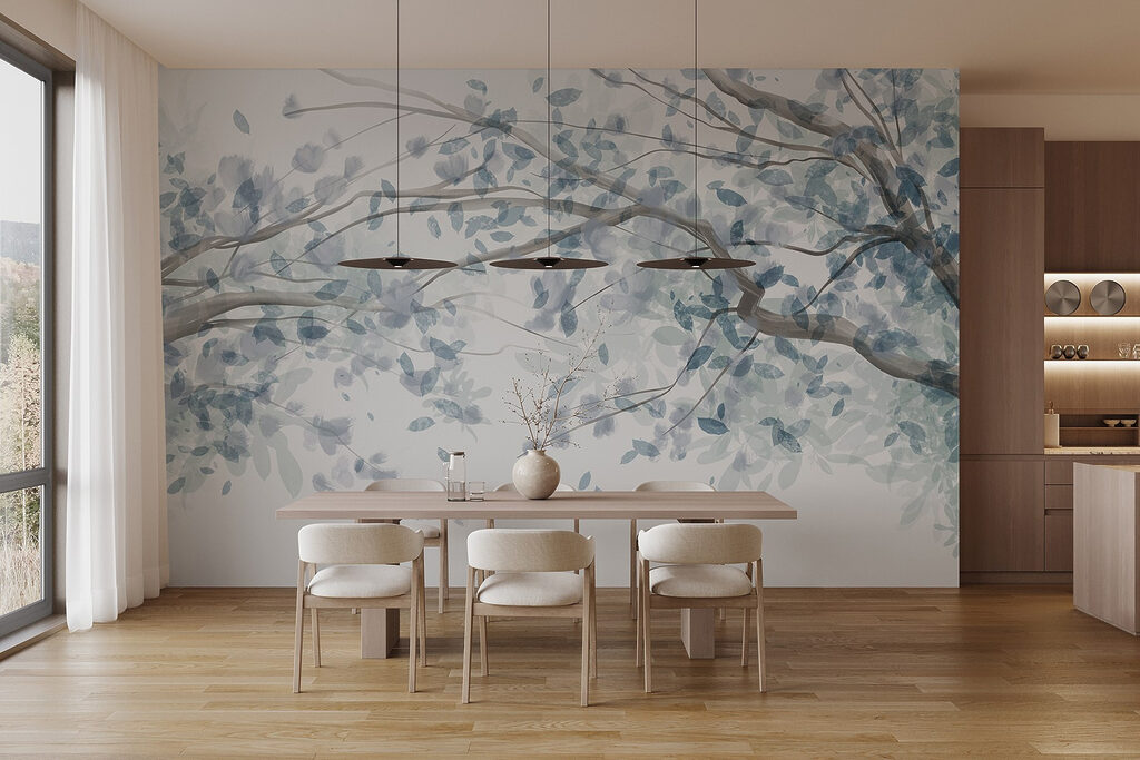 Leafy Branches Overhead in an interior