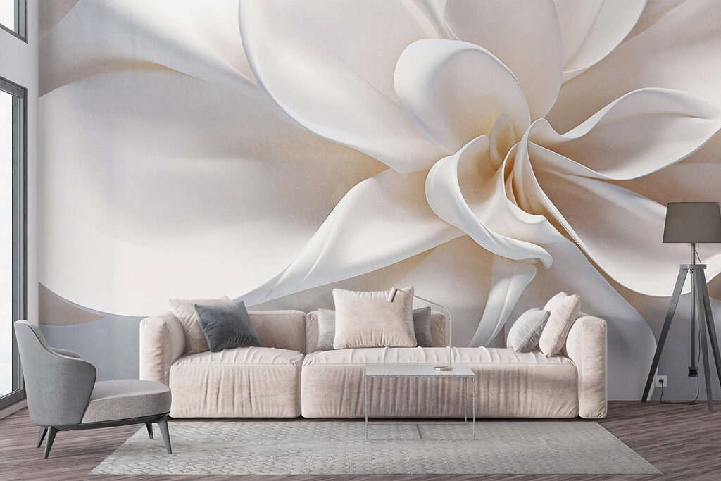 Curled white petals — interior 3