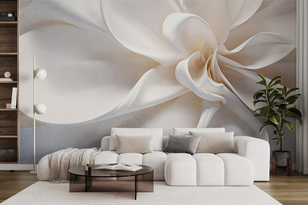 Curled white petals — interior 5