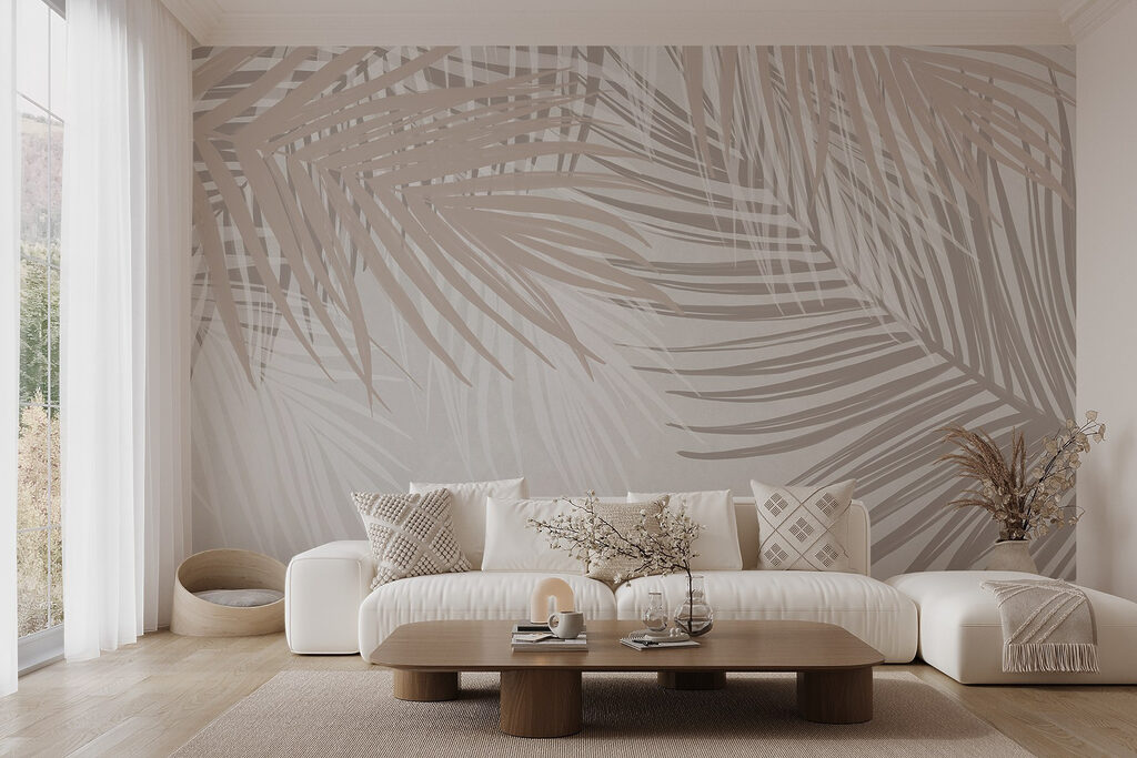Sand-coloured palm leaves — interior 5