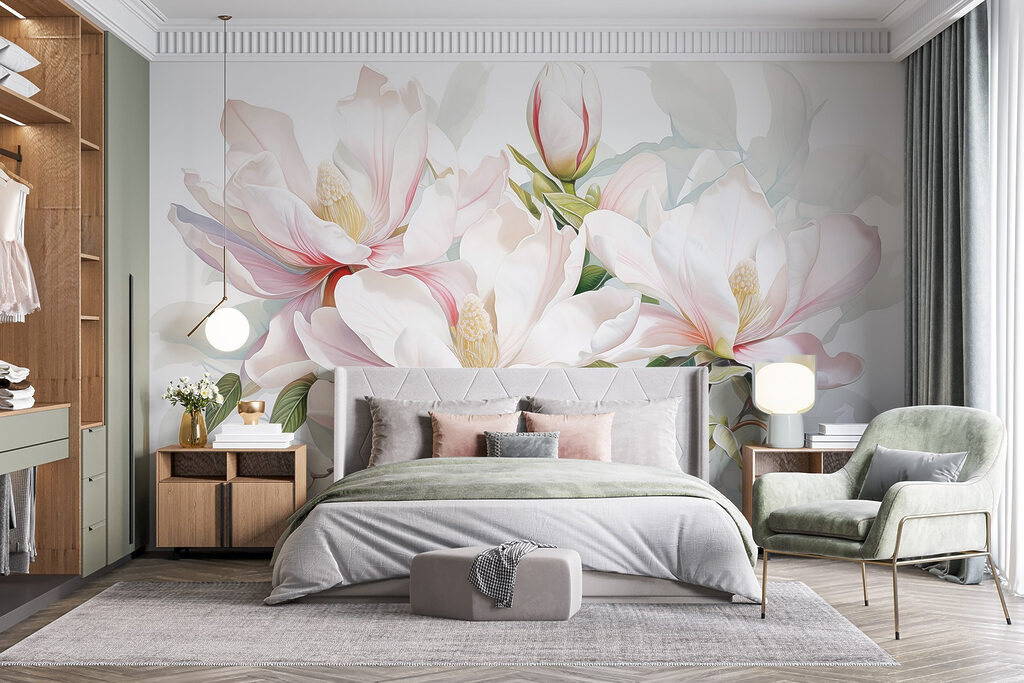 Magnolia in fresh watercolour — interior 1