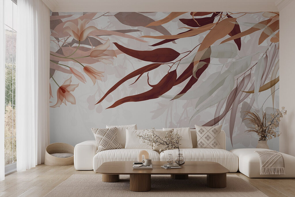 Pink leaves hanging down — interior 6