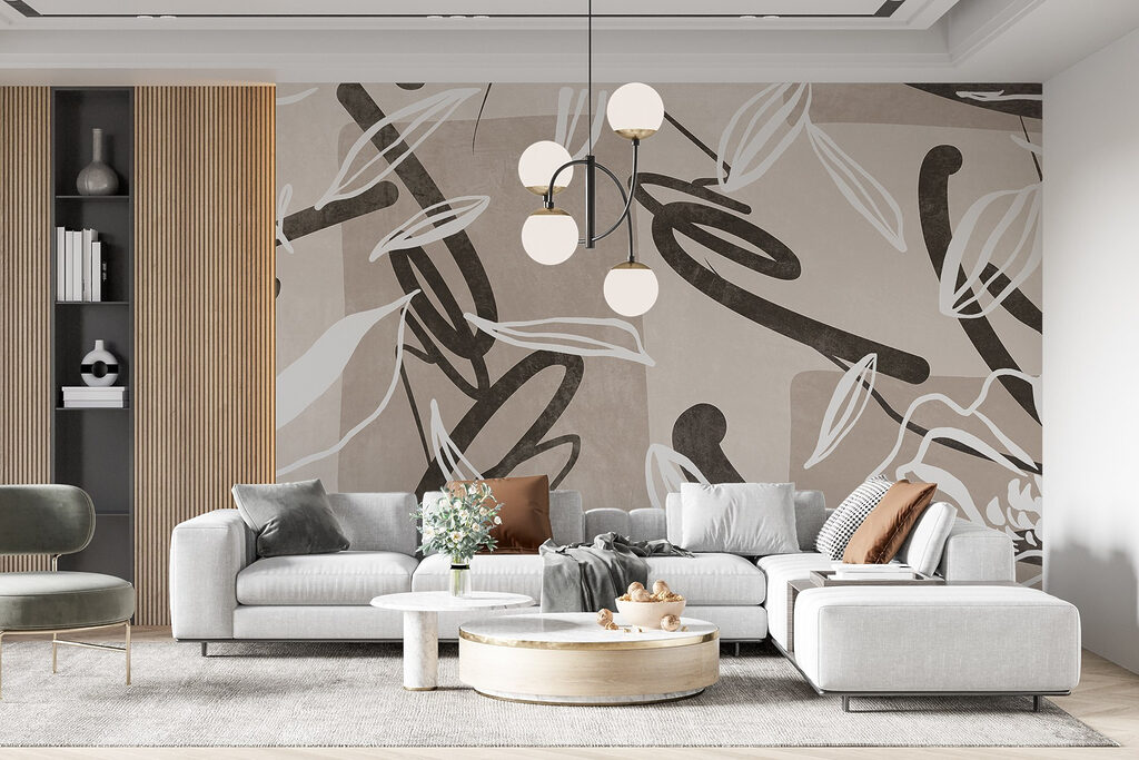 Leaves in abstract lines — interior 3