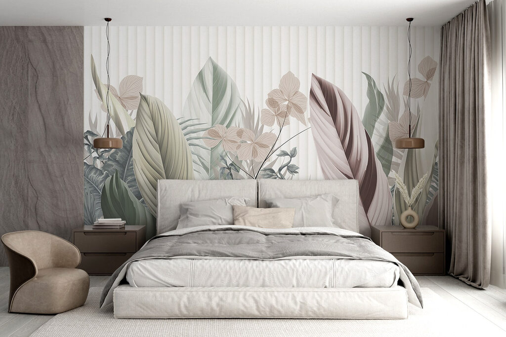 Jungle garden on stripes — interior 1