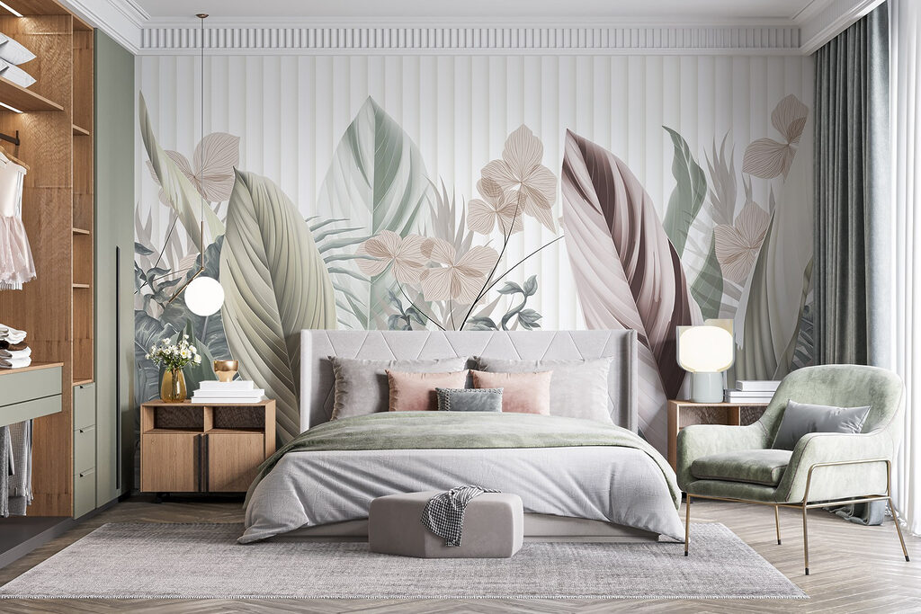 Jungle garden on stripes — interior 2