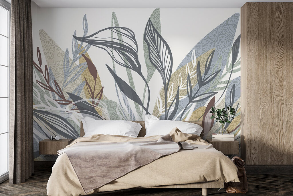 Colourful leaves with texture — interior 1