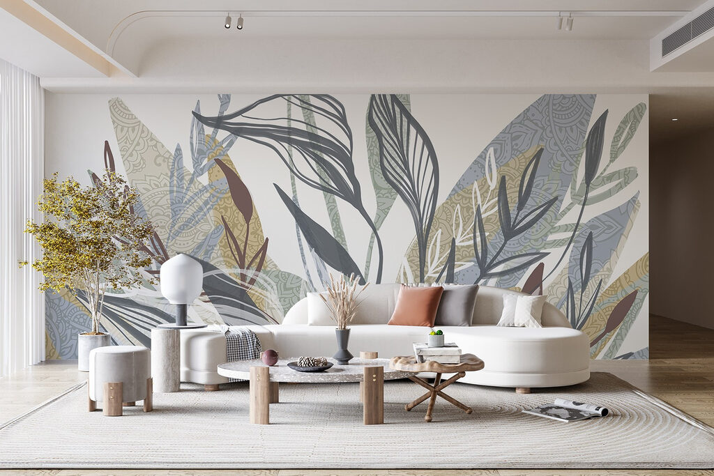 Colourful leaves with texture — interior 2
