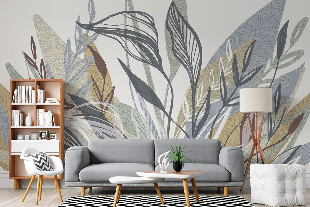 Colourful leaves with texture — interior 4