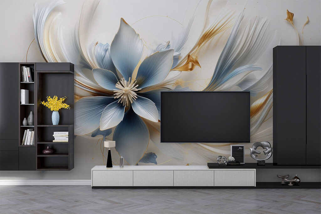 Flower with ornate tendrils — interior 2
