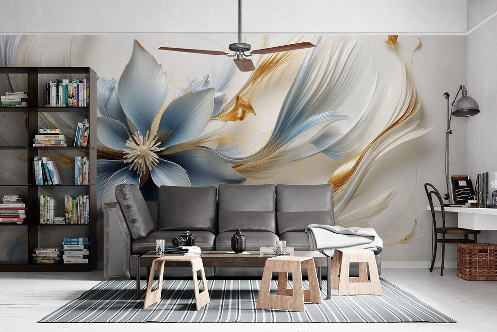 Flower with ornate tendrils — interior 3