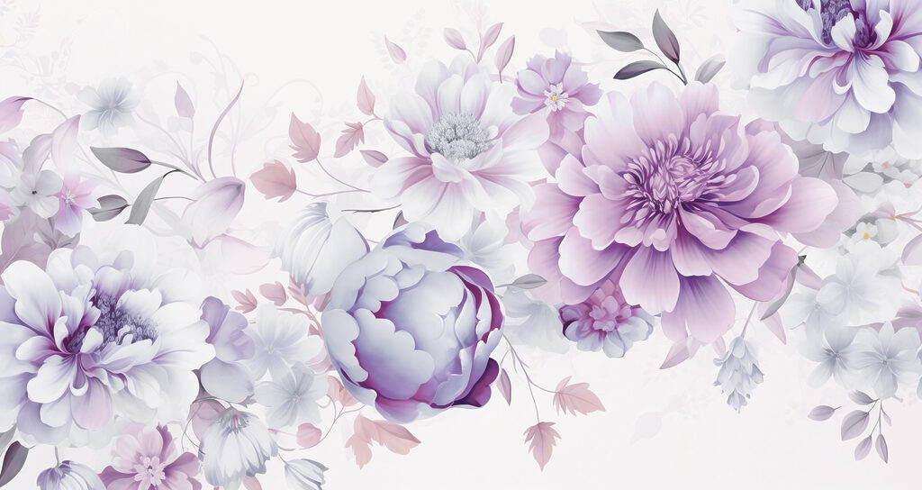 Peony Garden Wash — full design