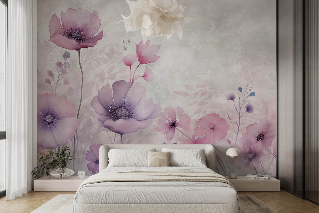 Wildflowers in soft mist — interior 1