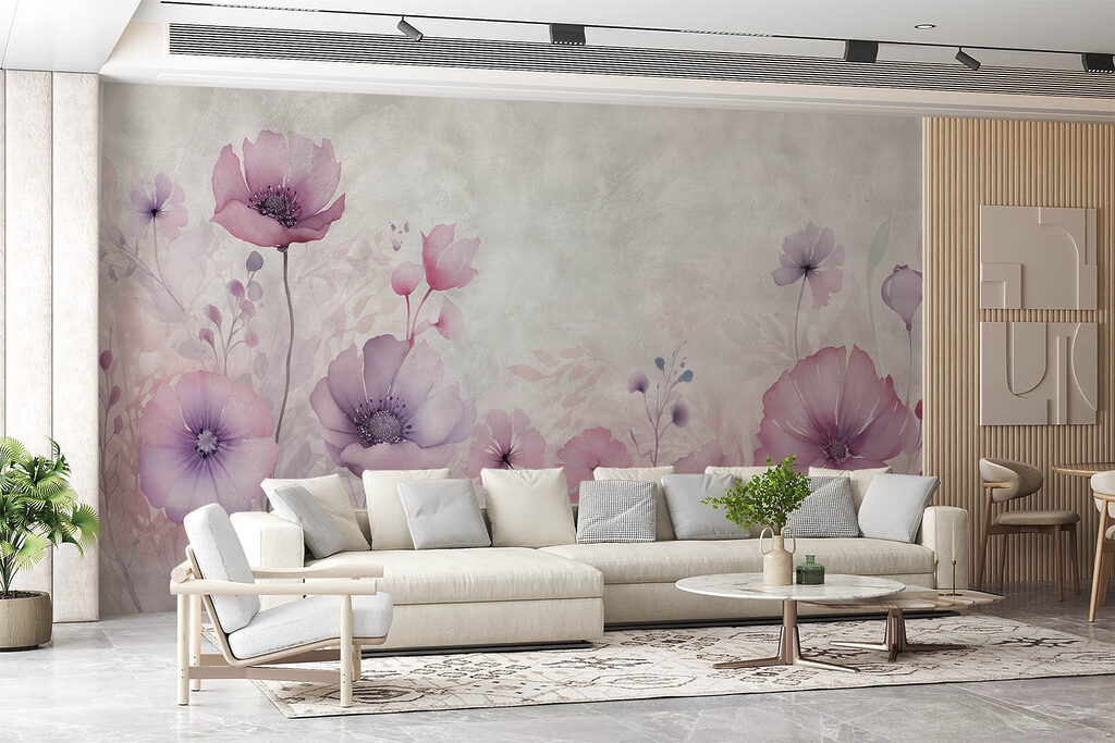 Wildflowers in soft mist — interior 2