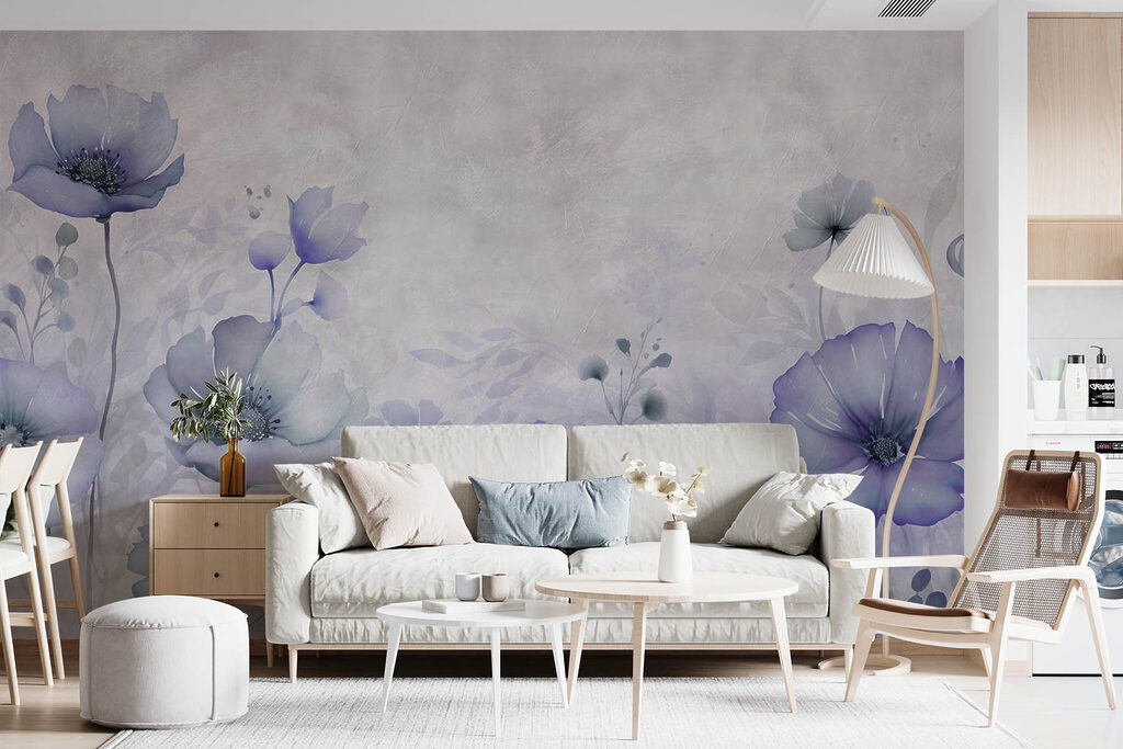 Poppies in Painted Mist — interior 1