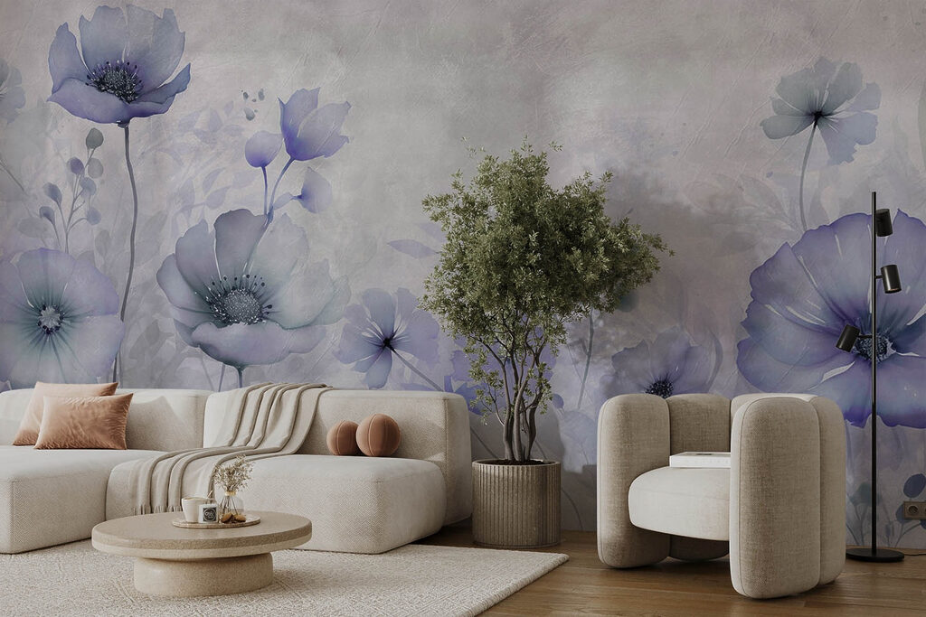 Poppies in Painted Mist — interior 2