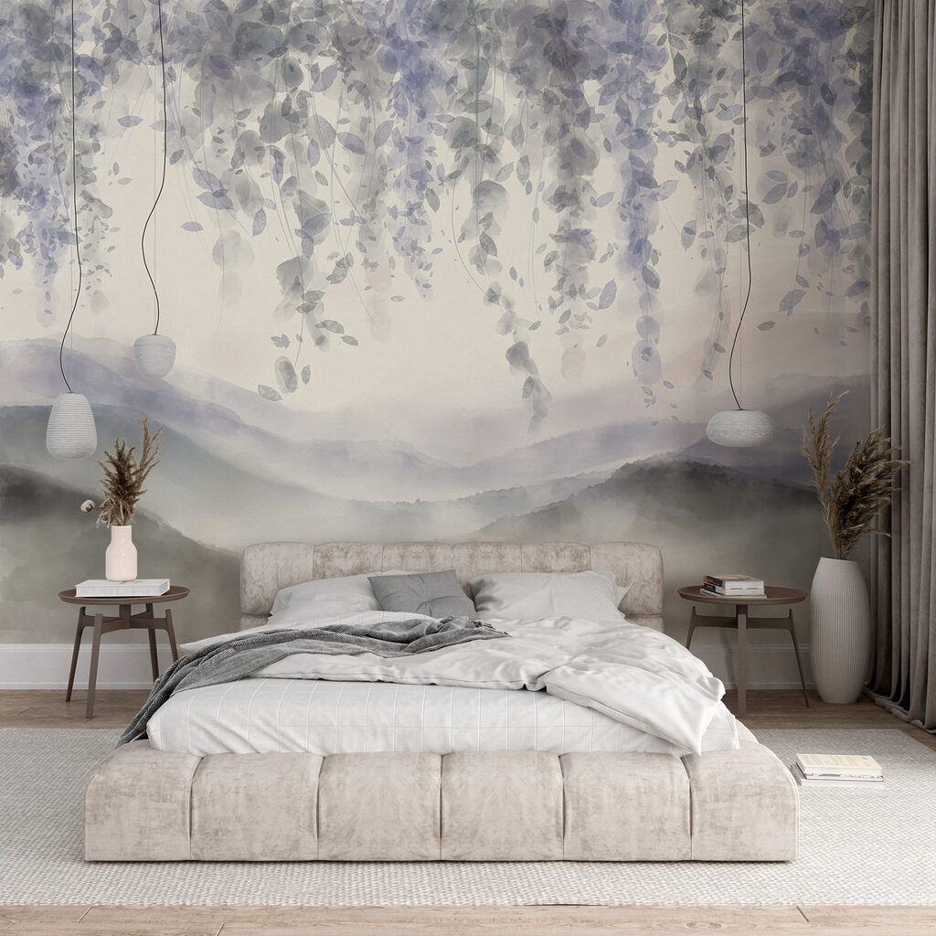 Hanging blooms above hills — interior 2